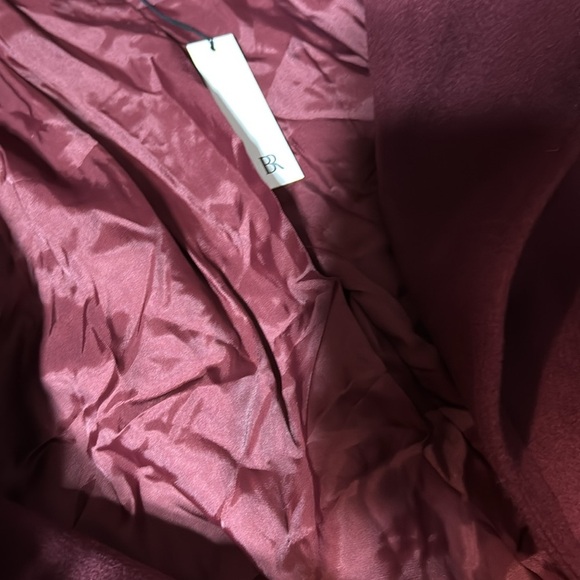 NWT! Banana Republic Red Cherry Jam Oversize Wool-Cashmere Wrap Coat - 🔹 - Picture 9 of 10